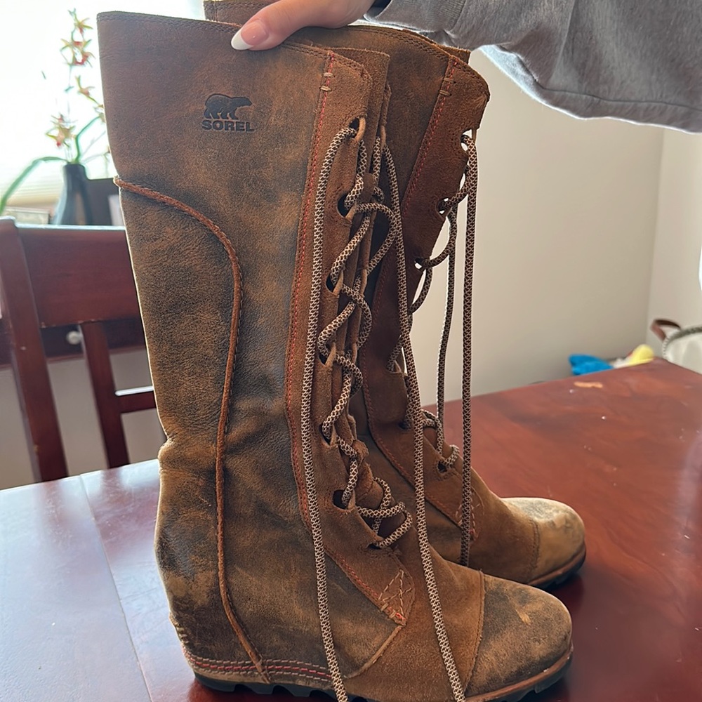 Sorel Cate the Great tall wedge boots